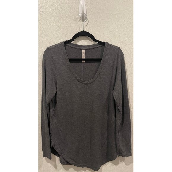 ATHLETA Grey Long Sleeve Blouse - Picture 1 of 3